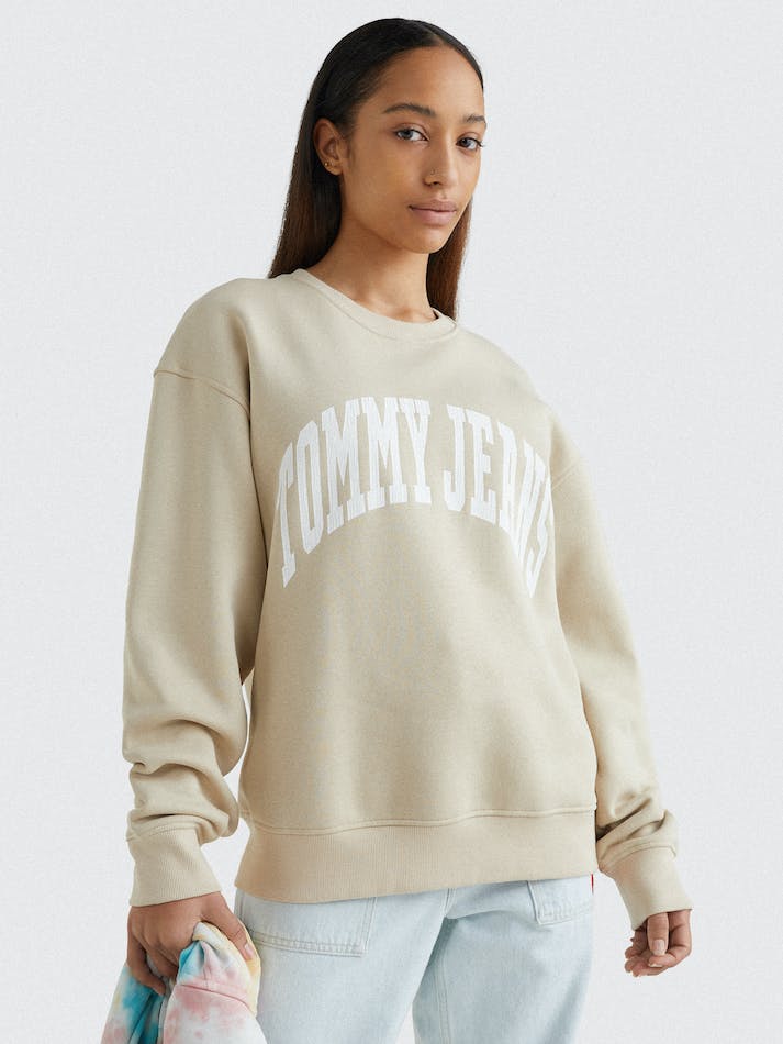 Tommy Hilfiger College Women's Sweatshirt Brown | jLXNddrriKj8