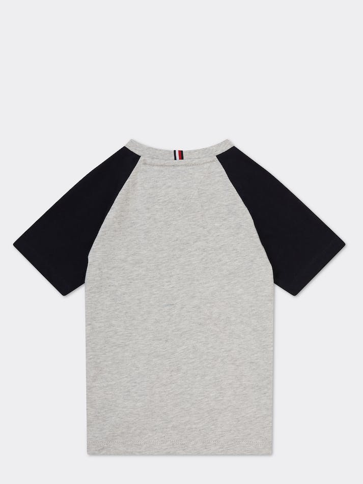 Tommy Hilfiger Colour-Blocked Raglan Sleeve Kids' T Shirts Light Grey | At237nADphEt