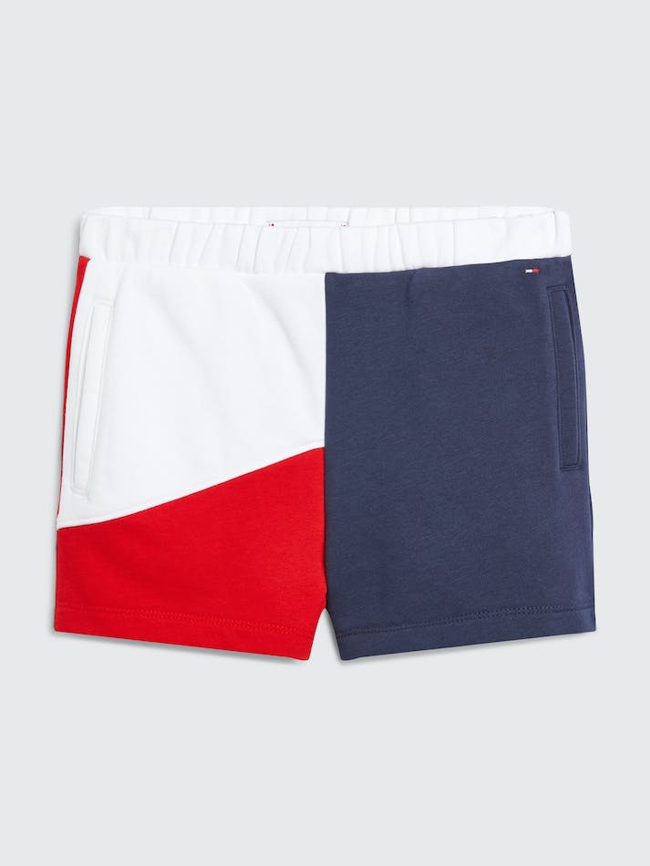 Tommy Hilfiger Colour-Blocked Sweat Kids\' Shorts Navy | 1BTozqArue1d