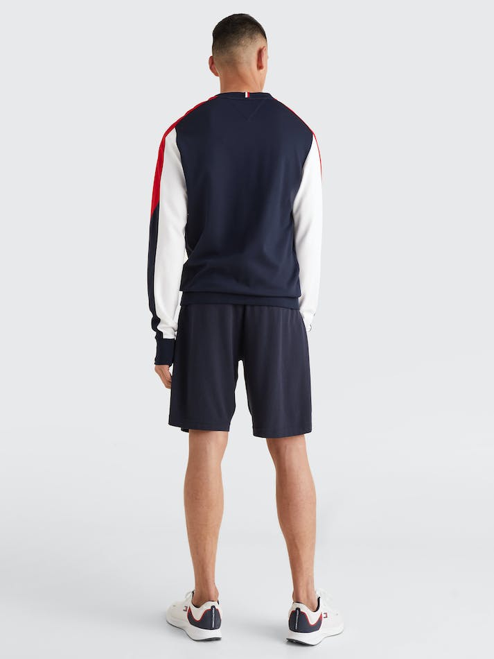 Tommy Hilfiger Colourblocked Men's Sweatshirts Blue | IfC8tFoDLQQU