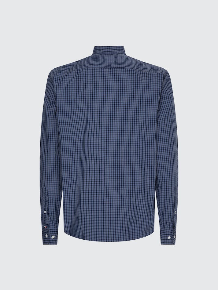 Tommy Hilfiger Coloured Windowpane Men's Shirts Indigo / Blue | ri1pRugMvzib