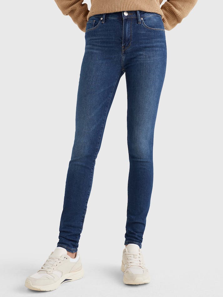 Tommy Hilfiger Como Mid Rise Skinny Th Flex Women's Jeans Izza | ATuq6dDTr6MD