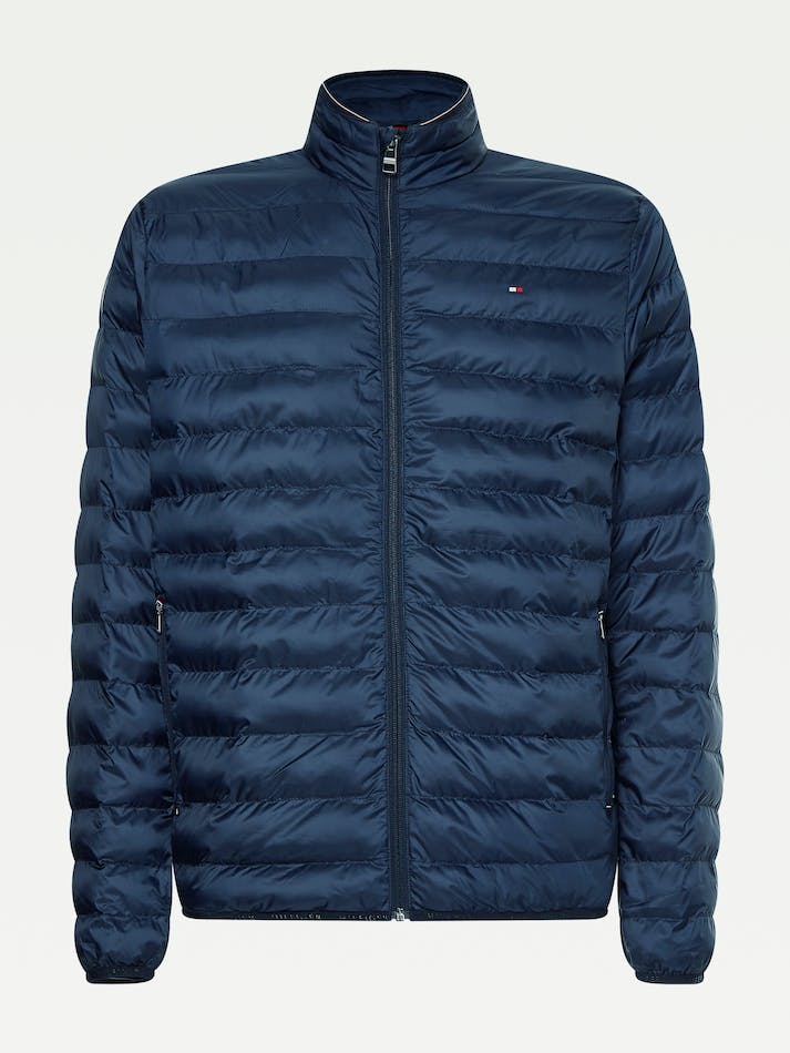 Tommy Hilfiger Core Packable Circular Men's Jackets Blue | UDIlS4IPJfNJ