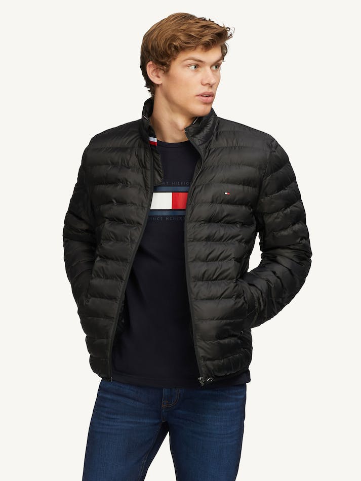 Tommy Hilfiger Core Packable Circular Men\'s Jackets Black | myFFNwPq0VWU