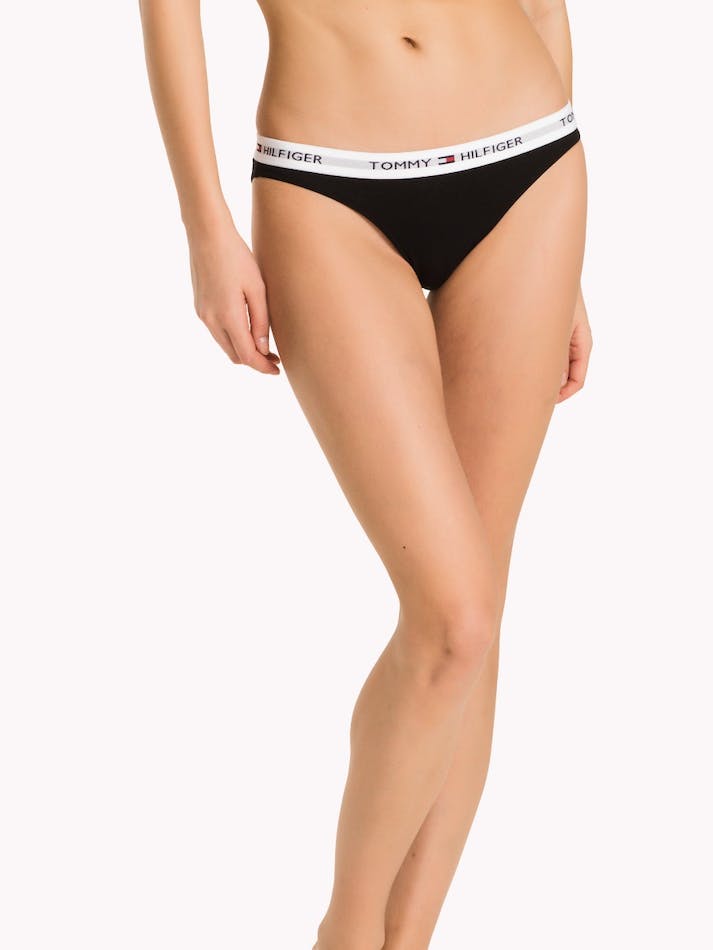 Tommy Hilfiger Cotton Bikini Women\'s Lingerie Black | 8tPnJ55hZR1d