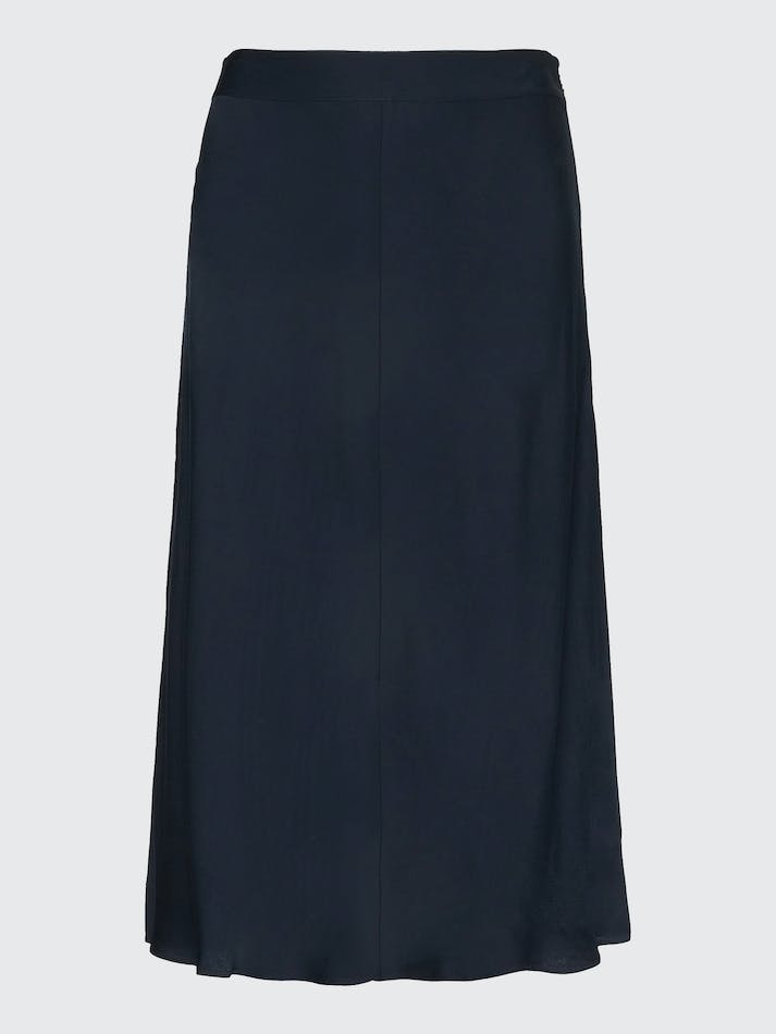 Tommy Hilfiger Crepe Flare Midi Women's Skirts Blue | BpAkbcfVAXVo