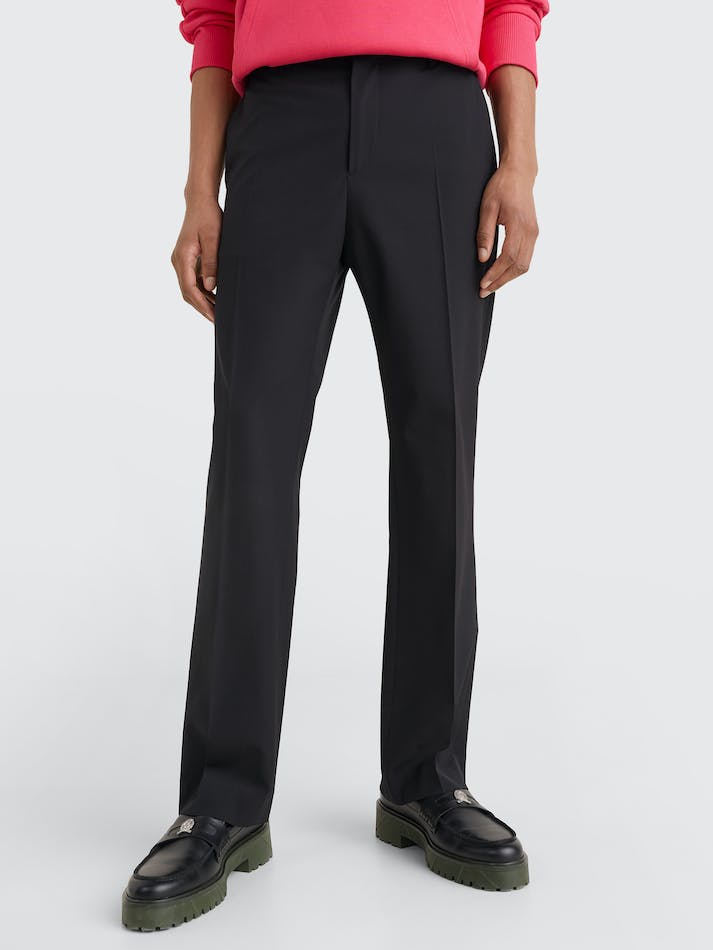 Tommy Hilfiger Crest Bootcut Men's Trousers Black | 5QpDNPD58Qvc