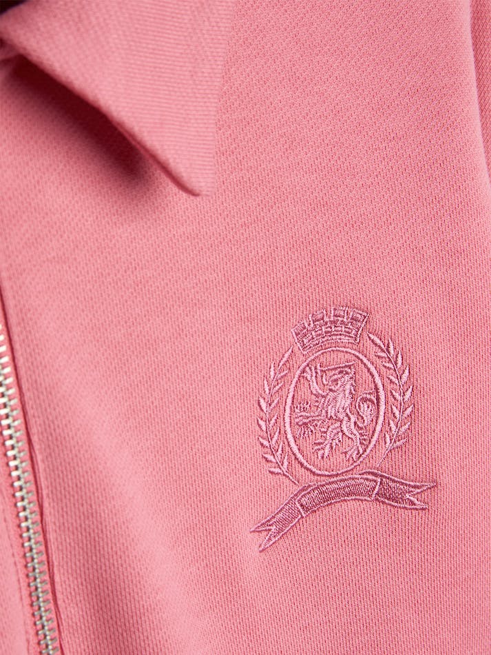 Tommy Hilfiger Crest Half-Zip Men's Sweatshirt Pink | p09PlDSAza95