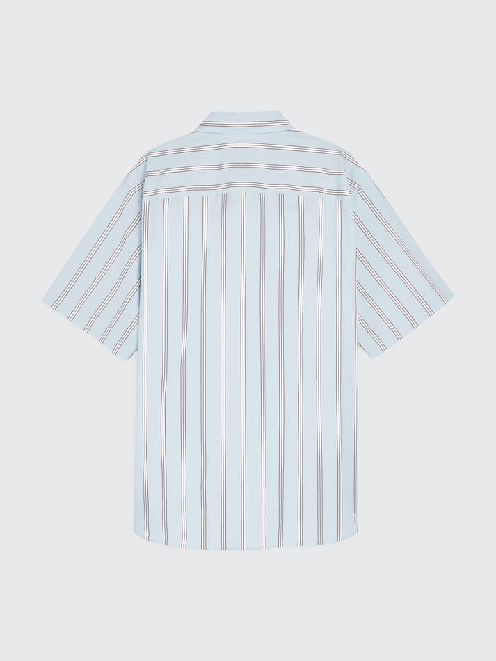 Tommy Hilfiger Crest Stripe Short Sleeve Men's Shirts Multicolor | XUI0m7bYwJtQ