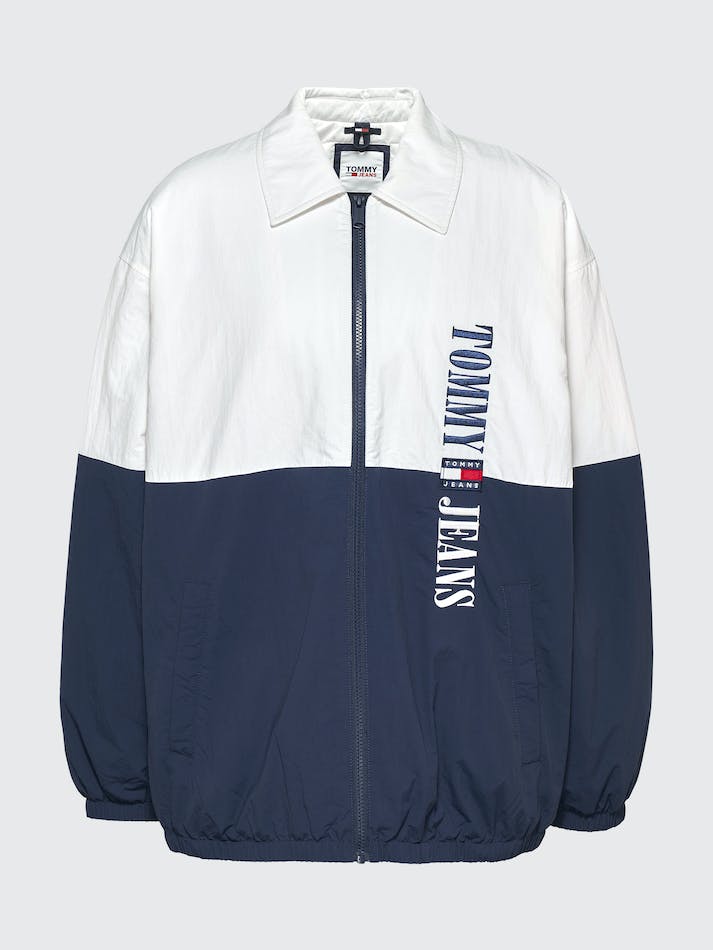 Tommy Jeans Curve Archive Colour-Blocked Logo Women's Jackets White / Multicolor | ursNPTZVXpCP