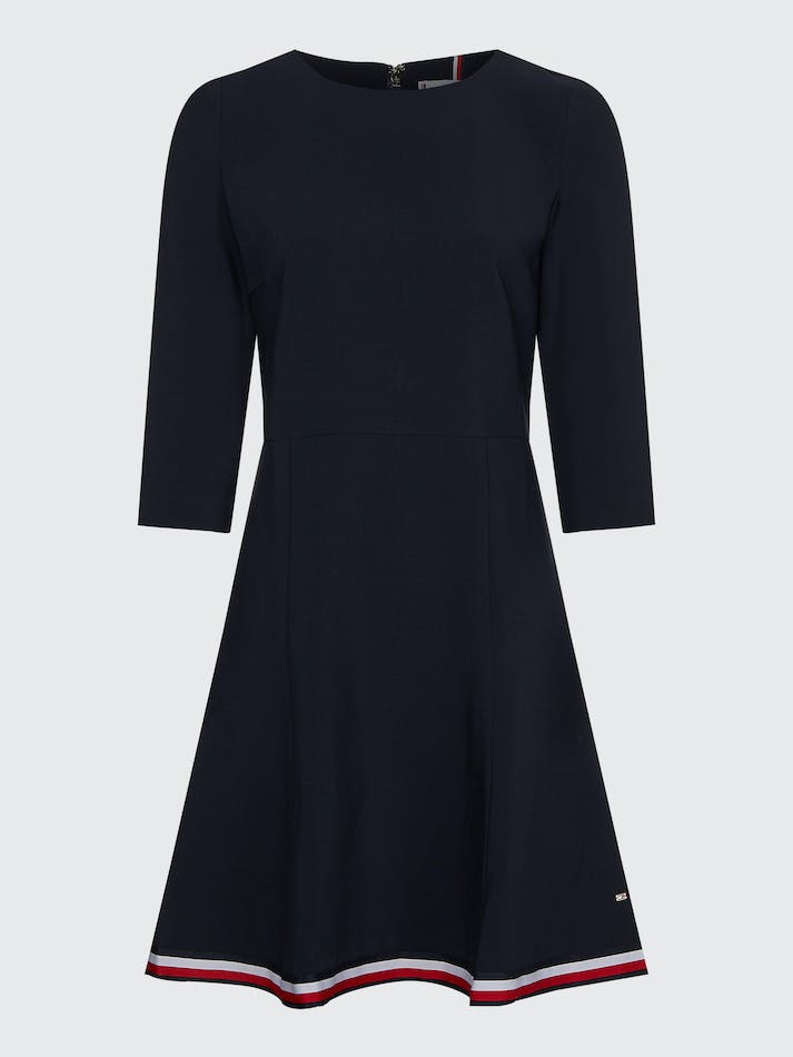 Tommy Hilfiger Curve Fit and Flare Mini Women's Dress Blue | BySJ8cPv1ttj