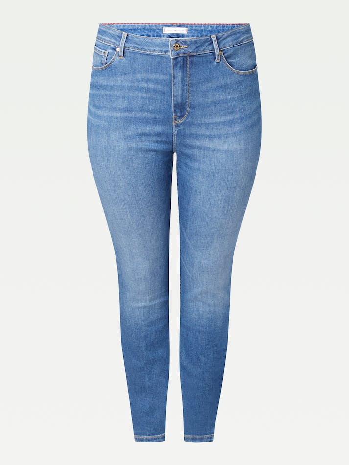 Tommy Hilfiger Curve Harlem High Rise Super Skinny TH Flex Women's Jeans Izzy | GYeccQhKMXEe