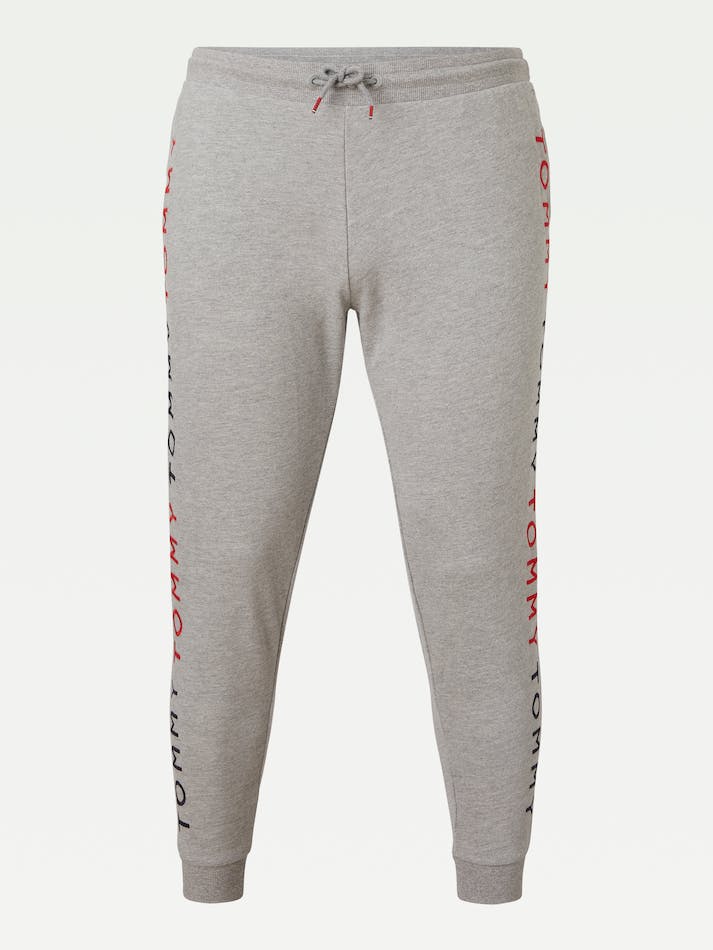 Tommy Hilfiger Curve Logo Embroidery Women's Jogger Grey | 2djYdLCy3com