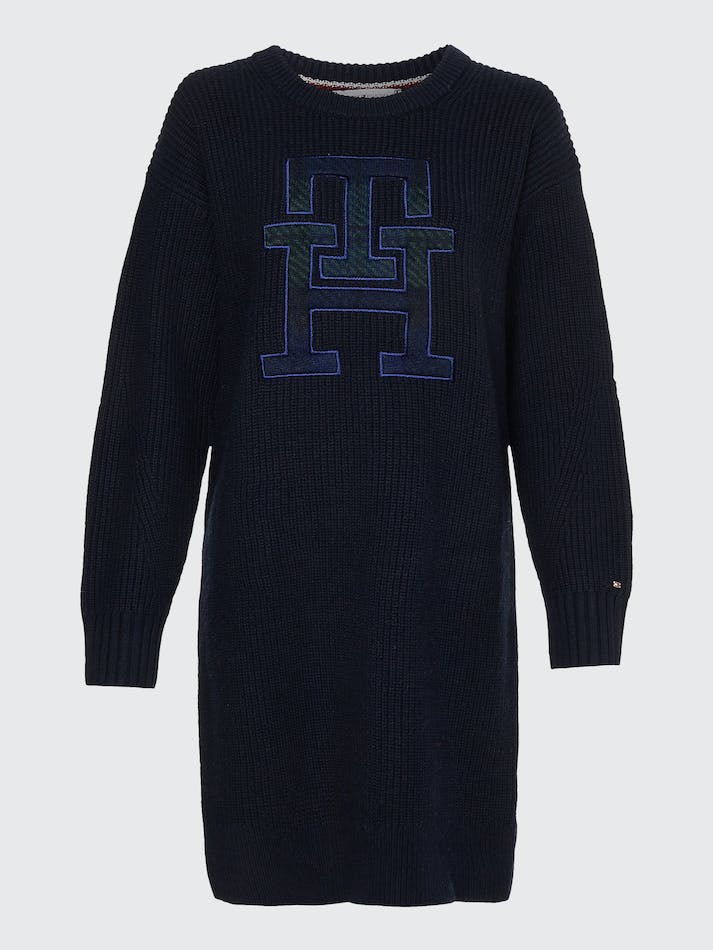 Tommy Hilfiger Curve Monogram Relaxed Fit Jumper Women's Dress Blue | jSrykEQlfzas