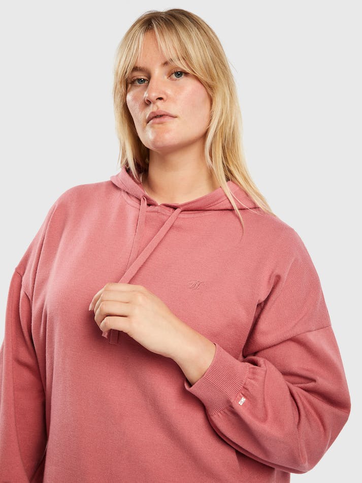 Tommy Hilfiger Curve Soft Relaxed Fit Hoodies Women's Jumpers Pink | qMIfRntNrWL5