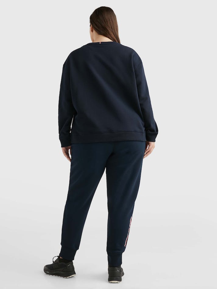 Tommy Hilfiger Curve Sport Relaxed Fit Women's Sweatshirt Blue | 4qG9Baef1Kzz