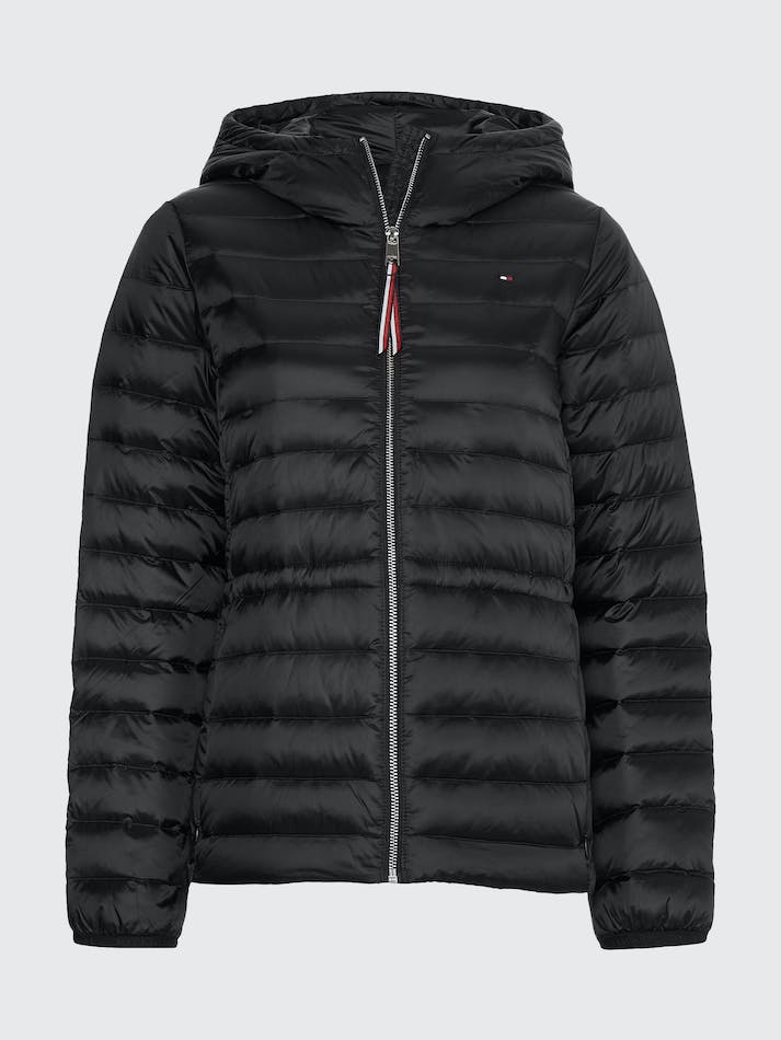 Tommy Hilfiger Curve Water Repellent Down Puffer Women\'s Jackets Black | Ut9VcXyGBP6p