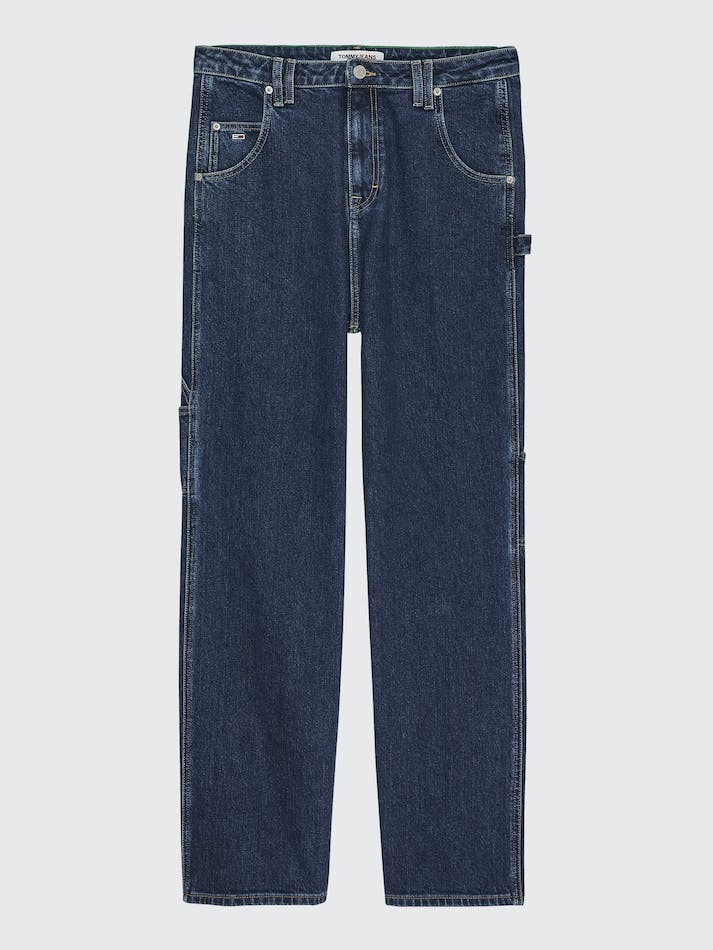 Tommy Jeans Daisy Low Rise Baggy Carpenter Women's Jeans Blue Dark | ItVWzto9h7MX