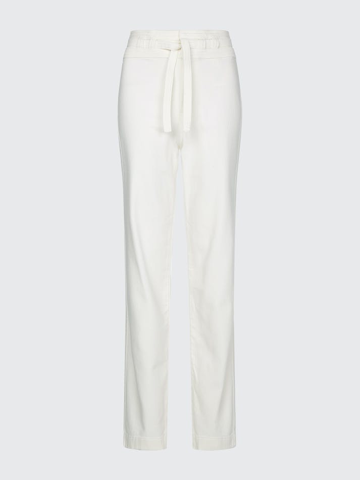 Tommy Hilfiger Denim High Rise Relaxed Straight Women's Trousers White | 8qJjH5PdYmLh