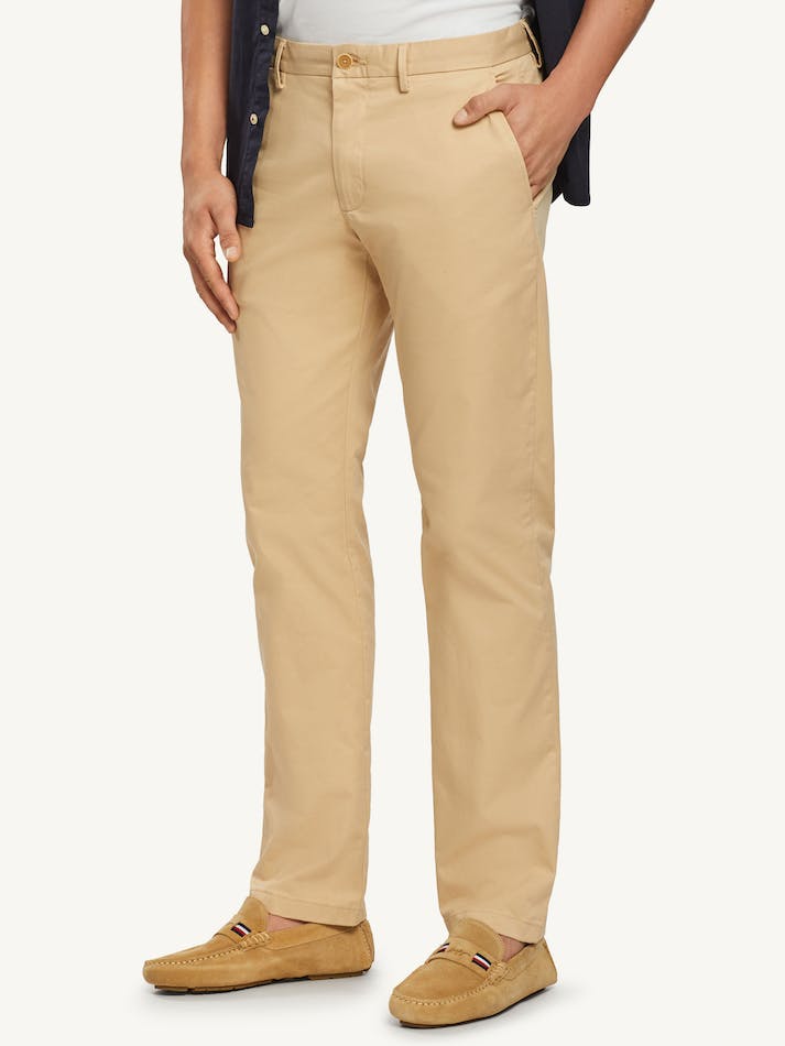 Tommy Hilfiger Denton 1985 Straight Fit Men\'s Chino Pants Clayed Pebble | qmWGBpj4pnsT