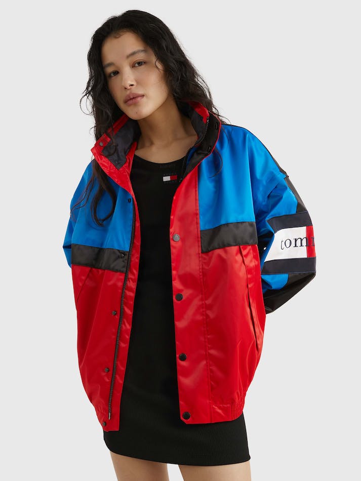 Tommy Jeans Dual Gender Colour-Blocked Sailing Unisex Jackets Ocean Hue | IjJS5VYuFtgI