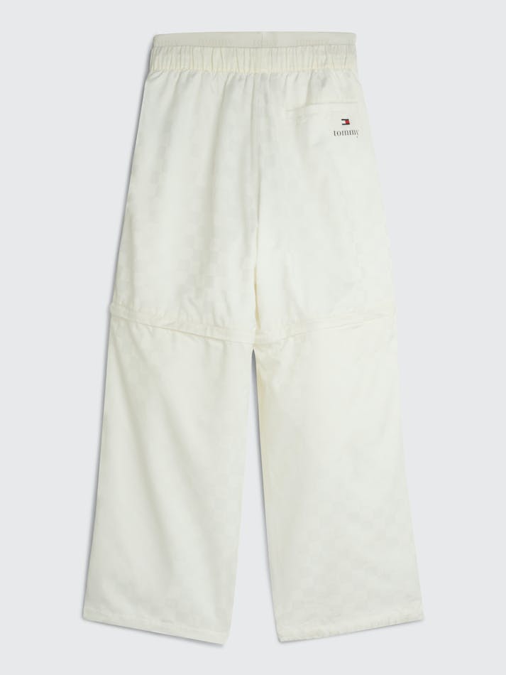 Tommy Jeans Dual Gender Jacquard Checkerboard Unisex Jogger White | rVrdzfJh25Km