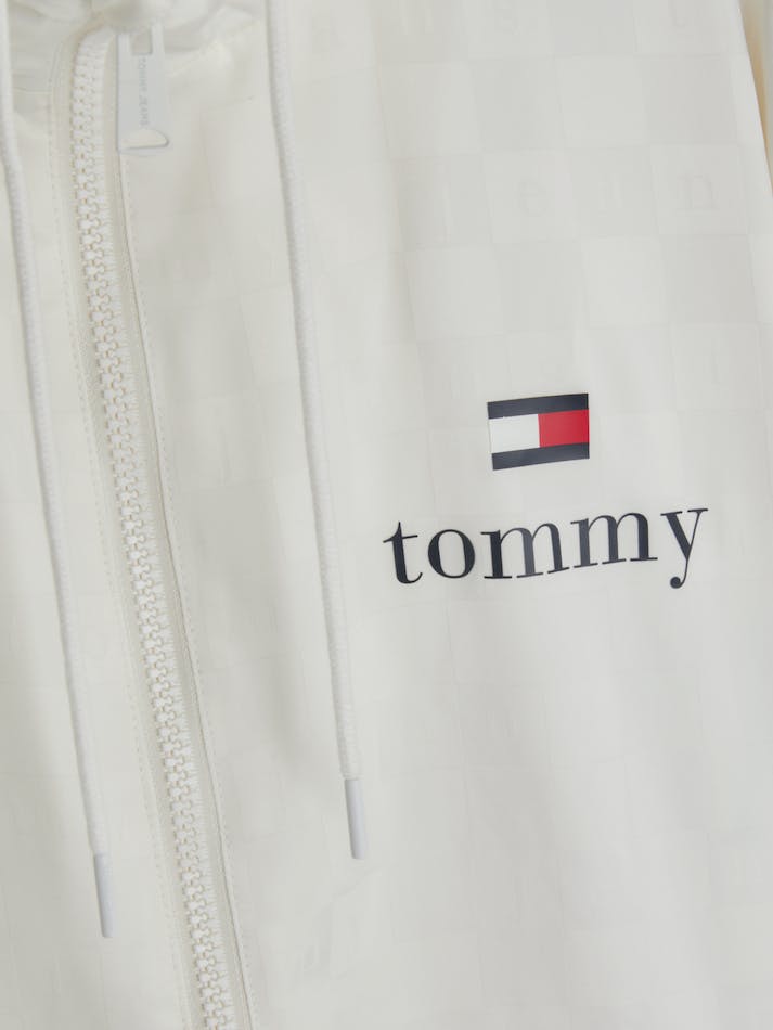 Tommy Jeans Dual Gender Monogram Jacquard Track Unisex Jackets White | wpSOpOJQgl8B