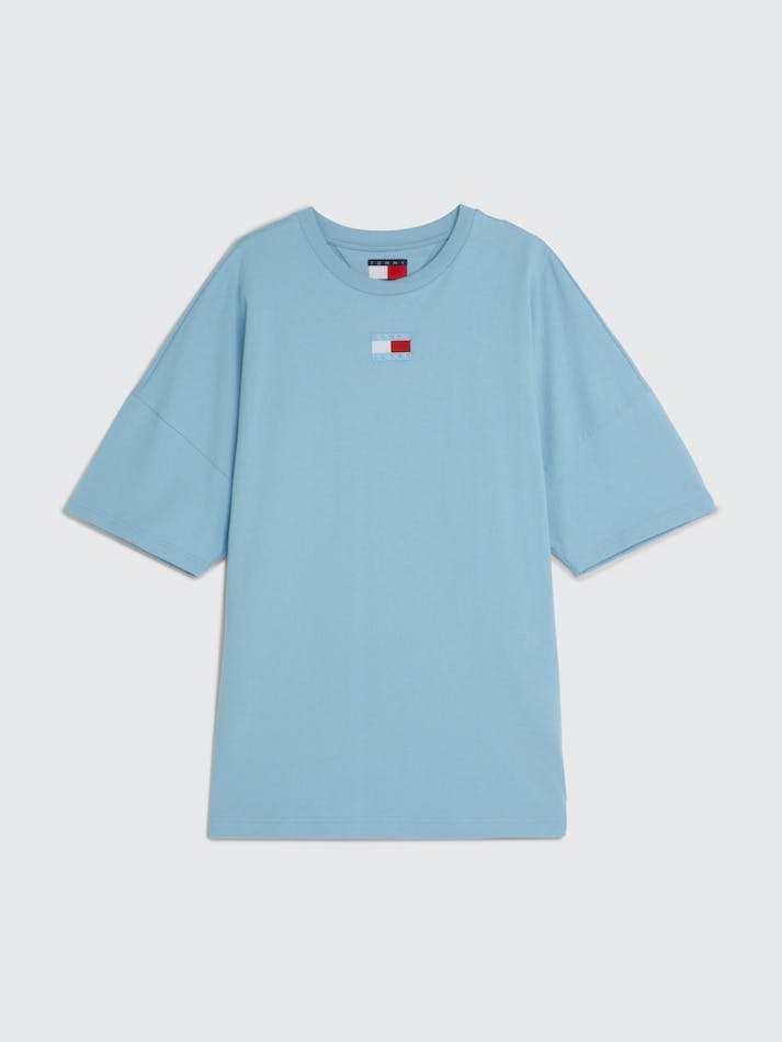 Tommy Jeans Dual Gender Split Hem Unisex T Shirts Calm Water | NU3nCgVYHxPZ