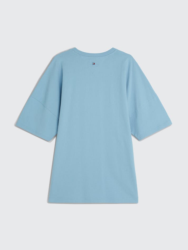 Tommy Jeans Dual Gender Split Hem Unisex T Shirts Calm Water | NU3nCgVYHxPZ