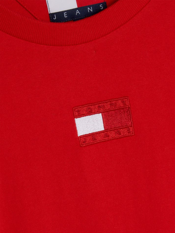 Tommy Jeans Dual Gender Split Hem Unisex T Shirts Deep Red | iAcs2NItICQf