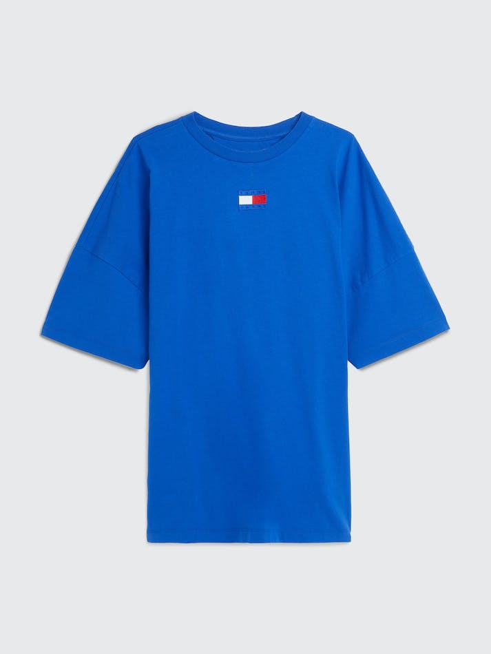 Tommy Jeans Dual Gender Split Hem Unisex T Shirts Deep Blue | wYUNyqHEXHzn