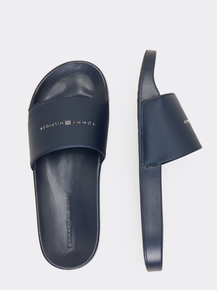 Tommy Hilfiger Embellished Pool Women's Slides Blue | w4P640xykFJK