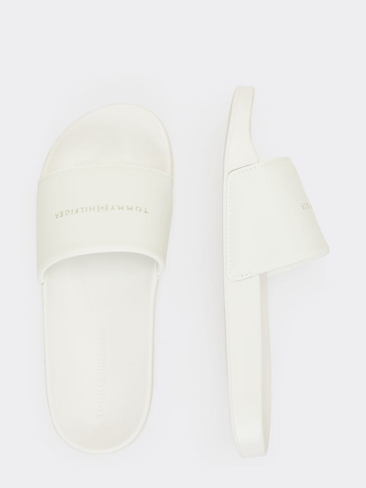 Tommy Hilfiger Embellished Pool Women's Slides White | a2ndXyUTmqAB