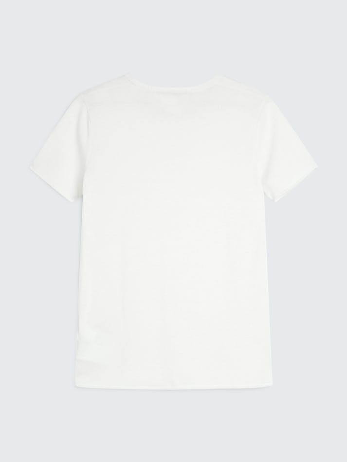 Tommy Hilfiger Embroidery Wool Silk Women's T Shirts White | b426pDysKpJQ