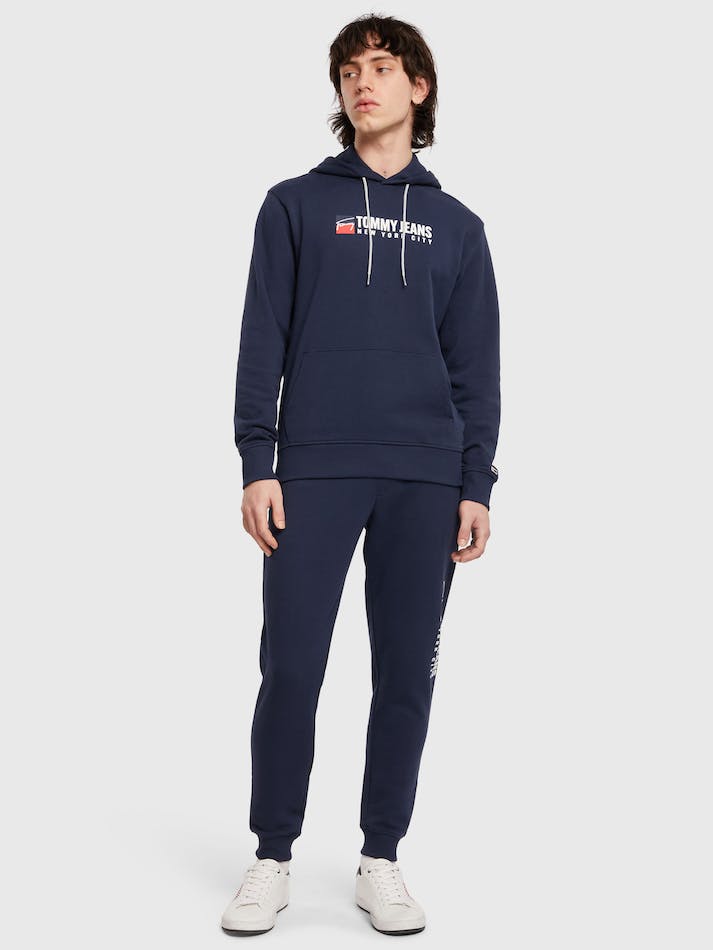 Tommy Jeans Entry Athletics Men's Hoodie Navy | J6w0MjMRWKPz