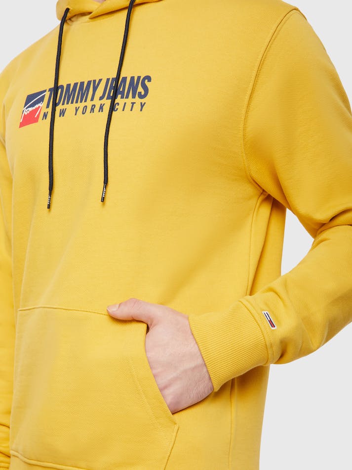 Tommy Jeans Entry Athletics Men's Hoodie Yellow | wcsVqGWgt53s