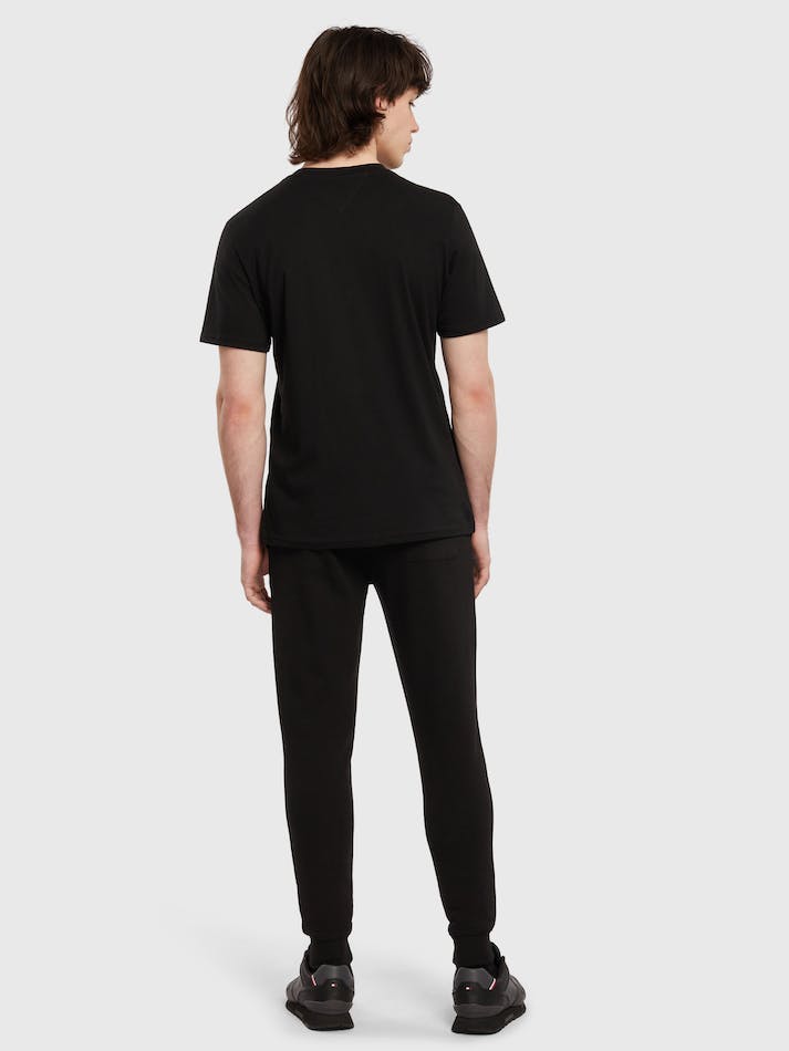 Tommy Jeans Entry Athletics Men's T Shirts Black | 7GUCcBmPmtgy