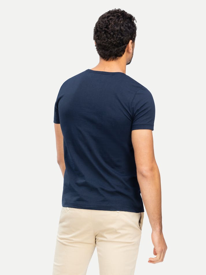 Tommy Hilfiger Essential Cotton Men's T Shirts Blue | 3DcaeQoVxodc