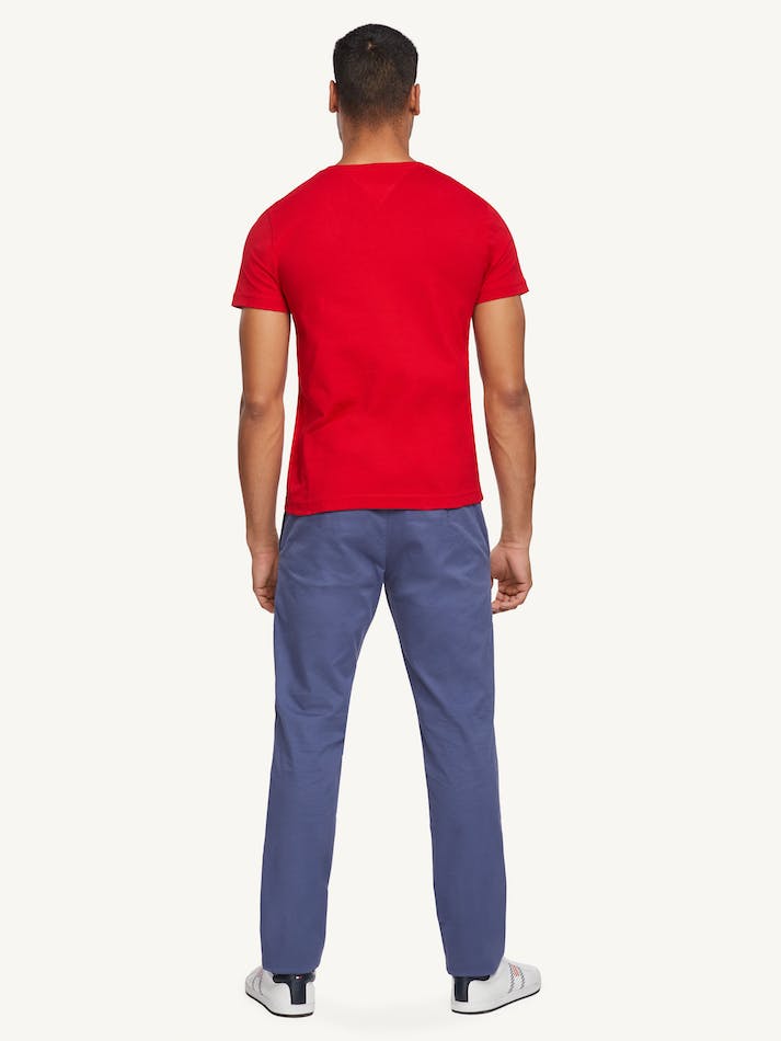 Tommy Hilfiger Essential Cotton Men's T Shirts Red | pxFIe2dYewOb