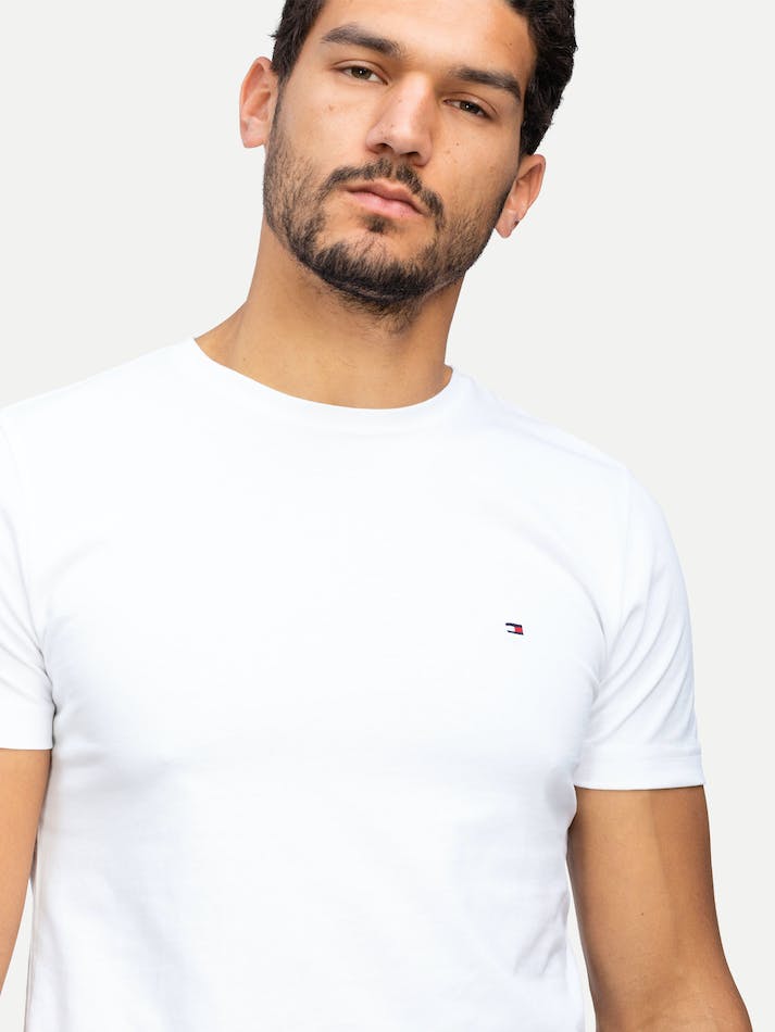 Tommy Hilfiger Essential Cotton Men's T Shirts White | Pj3gcW39EKC0