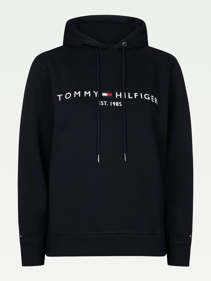 Tommy Hilfiger Essential Curve Logo Women's Hoodie Blue | Rc3HjxLQowAd