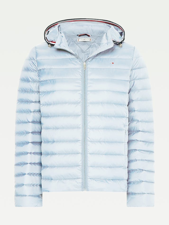 Tommy Hilfiger Essential Down-Filled Quilted Hooded Women's Jackets Blue | Fb2PErgxCtZi