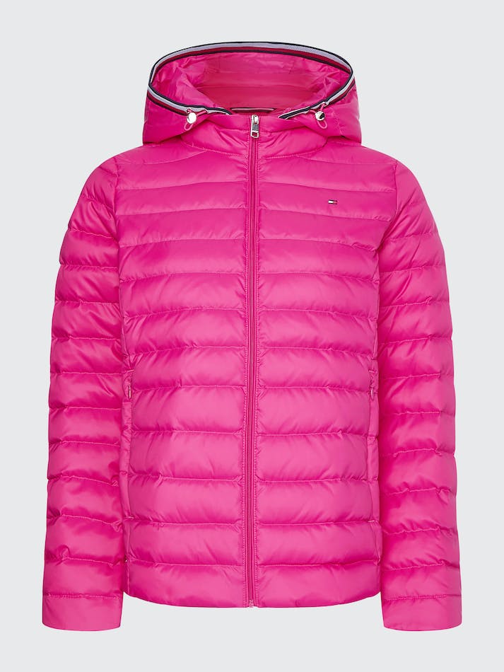 Tommy Hilfiger Essential Down-Filled Quilted Hooded Women's Jackets Pink | yOXXCE0xe4Zl