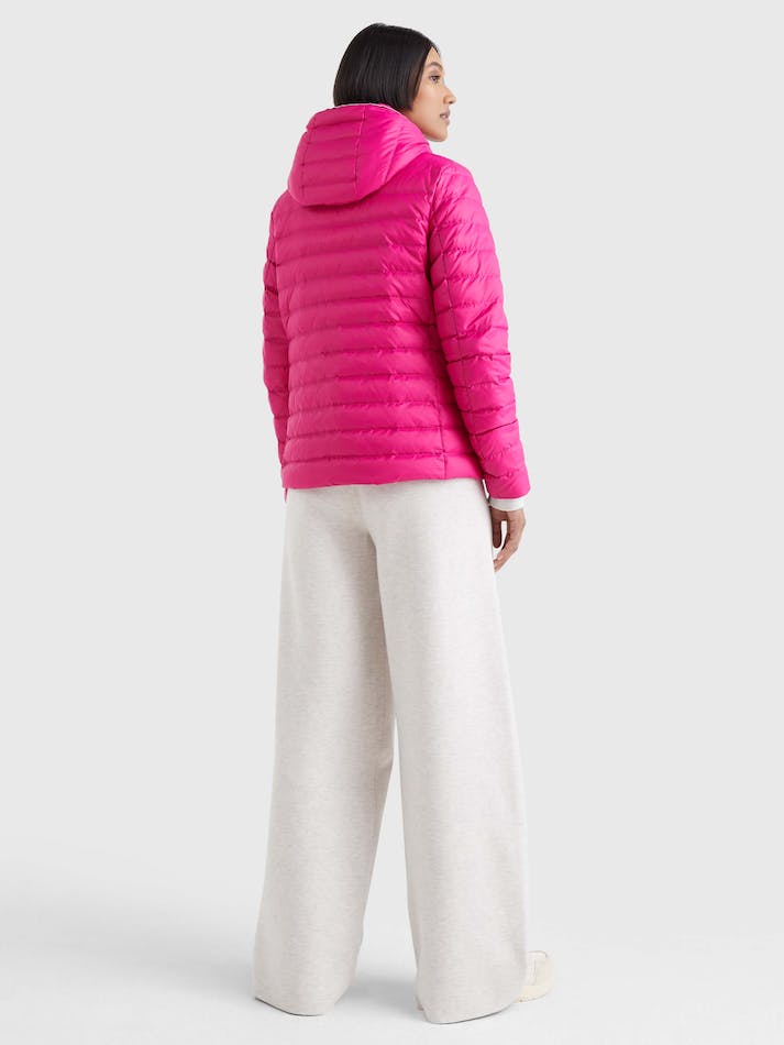 Tommy Hilfiger Essential Down-Filled Quilted Hooded Women's Jackets Pink | yOXXCE0xe4Zl