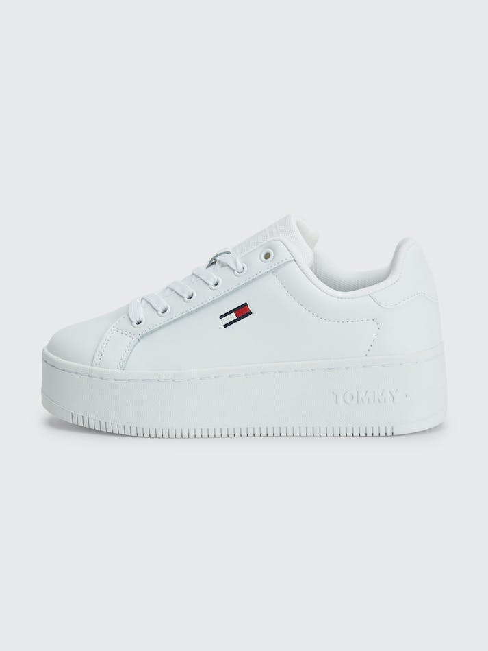 Tommy Hilfiger Essential Flatform Women's Sneakers White | EPziljSjRMJV