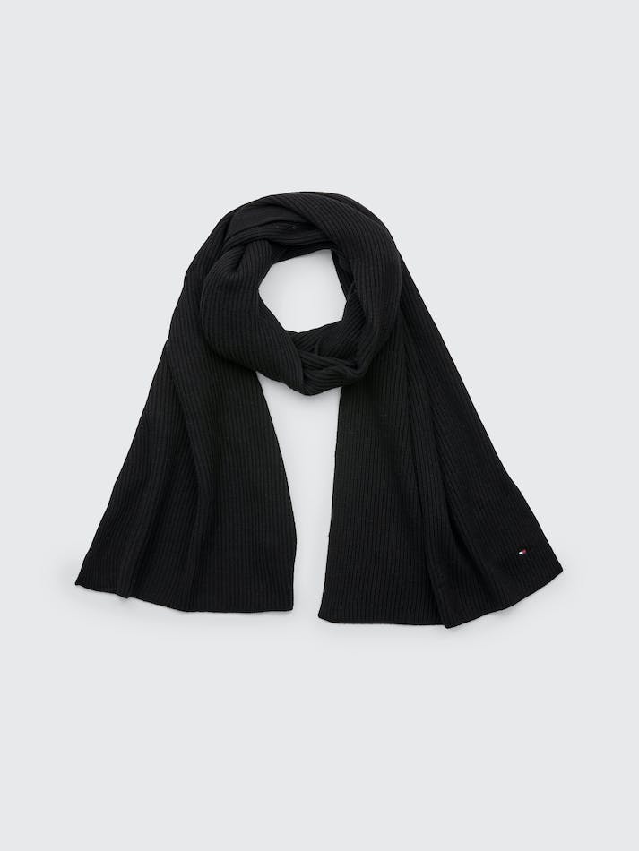 Tommy Hilfiger Essential Knitted Women's Scarves Black | YGFdt5q9VAo5