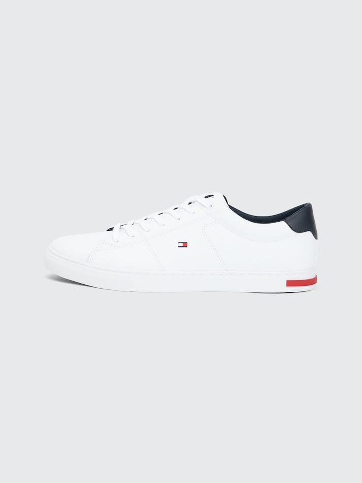 Tommy Hilfiger Essential Leather Vulcanised Men's Sneakers White | fkXM3VNJuSFn