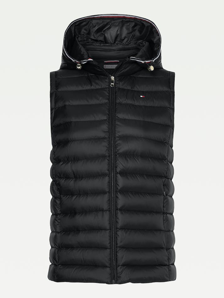 Tommy Hilfiger Essential Lightweight Down Women's Vest Black | TEtkJWcBIATk