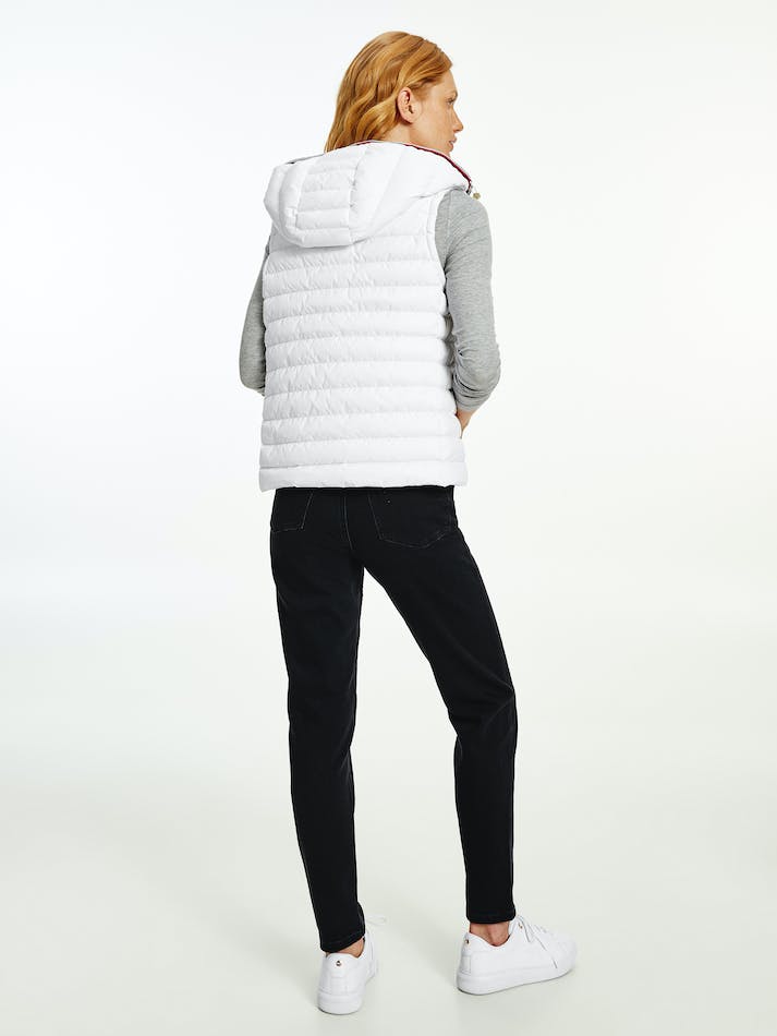 Tommy Hilfiger Essential Lightweight Down Women's Vest White | hv2oeyomieL6