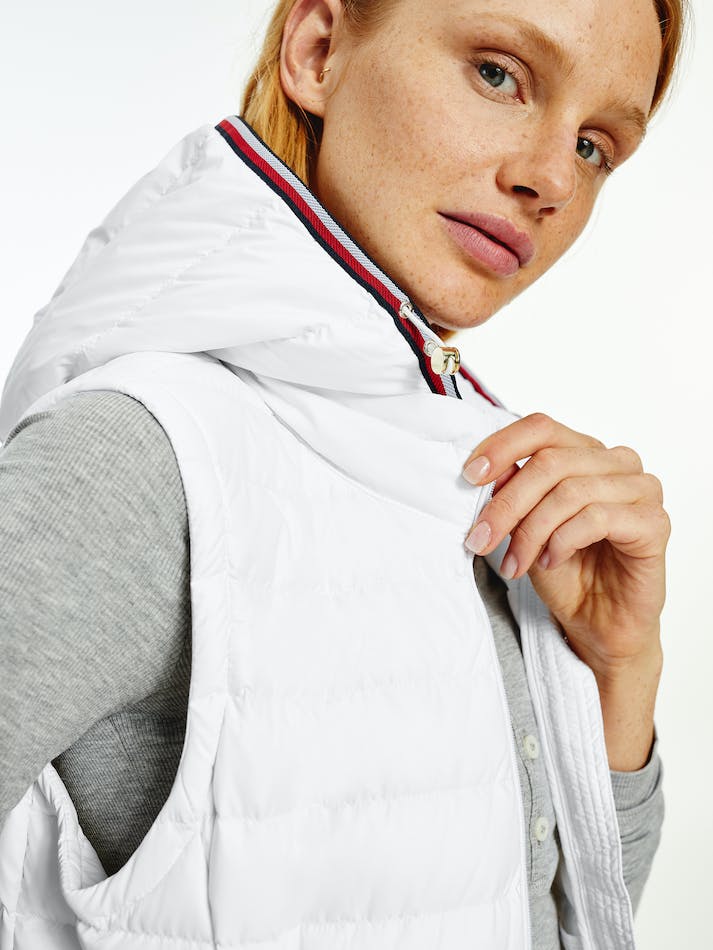 Tommy Hilfiger Essential Lightweight Down Women's Vest White | hv2oeyomieL6